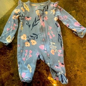 Carter’s Flower baby 01 - 2 ways zipper sleepers